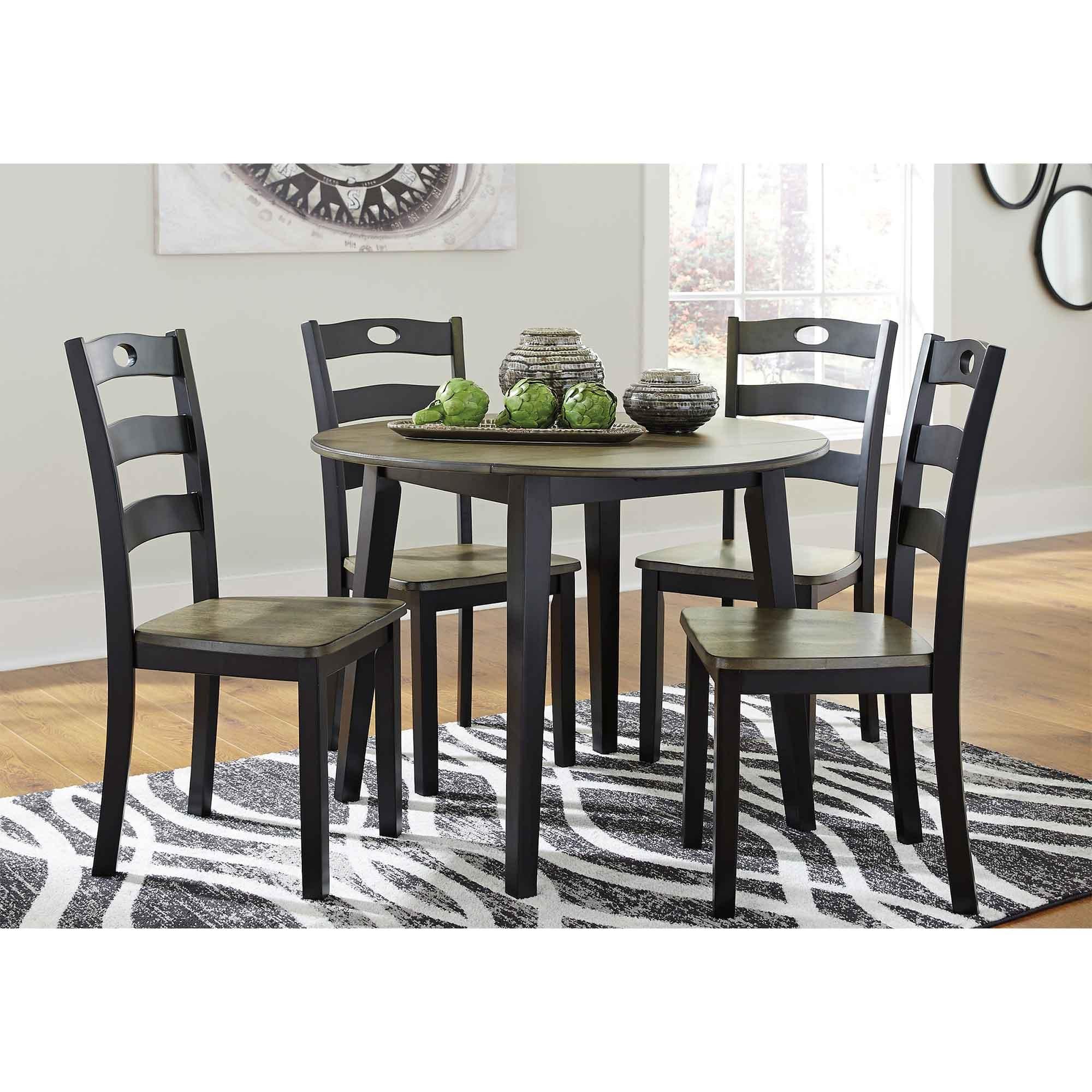 Rent to Own Ashley 5 Piece Froshburg Round Dining Set at Aaron s